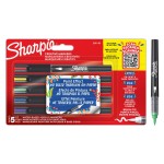Zestaw markerów pędzelkowych z farbą akrylową Sharpie - 5 kolorów + woreczek płócienny GRATIS!