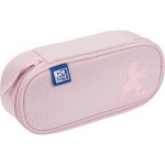 Piórnik szkolny bez wyposażenia z wewnętrzną klapką Oxford Esse Touch - różowy