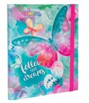 Teczka skrzydłowa Colorino Follow Your Dreams z gumką 3,5 cm - Motyl