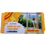 Ścierka do szyb i luster z mikrofibry Czyścioszek 40 x 40 cm