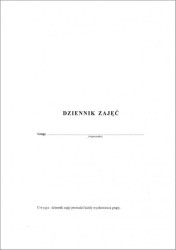 MEN-I/9 Dziennik zajęć placówki - grupy wypoczynku (format A5)