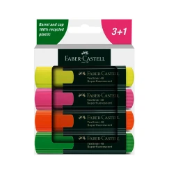 TextMarker (zakreślacz) Faber-Castell 48 - zestaw 4 kolorów fluorescencyjnych