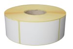 Etykiety termiczne samoprzylepne 60 x 100 mm fi 40 mm - 100 sztuk - białe