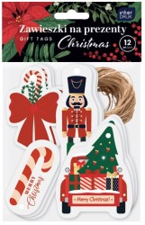Zawieszki na prezenty Interdruk Christmas - 12 sztuk