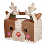 Świąteczne pudełko na prezent Incood składane - 15 x 7 x 14 cm - Renifer