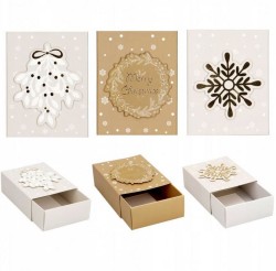 Świąteczne pudełka na prezent Incood - 7,5 x 3,5 x 10 cm - 3 sztuki