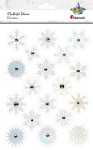 Naklejki foliowe dekoracyjne Titanum Craft-Fun Series 18 sztuk - płatki śniegu