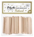  Drewniane patyczki / szpatułki kreatywne 65 x 10mm - 50 sztuk