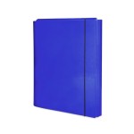 Teczka skrzydłowa Pastello z gumką 3,5cm - granatowa (ciemno niebieska)