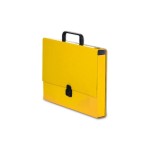 Teczka z rączką A4 Pastello 4cm - żółta