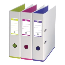 Segregator OXFORD My Colour A4 80 mm BIAŁY/KOLOR - mix