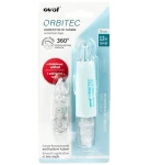 Korektor w taśmie OVAL wysuwany na klik + dodatkowy wkład 5 mm x 6 m QSR-506/1R - niebieski