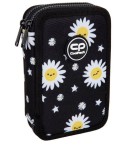 Piórnik szkolny z wyposażeniem dwukomorowy CoolPack Jumper 2 Daisy Black