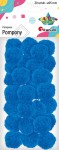 Pompony poliestrowe Craft-Fun Series ∅25mm 30 sztuk - niebieskie