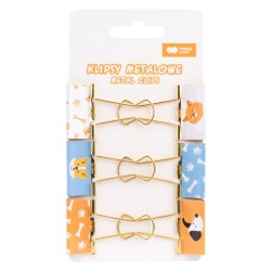 Klipy biurowe Happy Color Cat & Dog 32mm - 6 sztuk