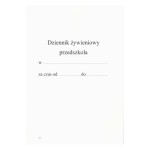 MEN-V/1 Dziennik żywieniowy przedszkola