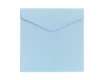 Koperta ozdobna kwadratowa 160x160 mm - gładki niebieski - 10 szt.