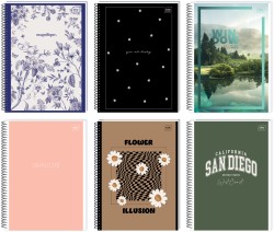 Kołozeszyt A4 Interdruk 100-kartkowy w kratkę - różne wzory okładek