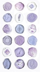 Naklejki dekoracyjne / pieczątki dekoracyjne Galeria papieru - odcienie fioletu - 18 sztuk