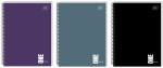 Kołozeszyt A5 Interdruk One Color 100-kartkowy w kratkę - różne kolory