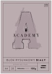 Blok rysunkowy A4 100g Interdruk Academy - biały - 20 arkuszy