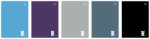 Notes / blok biurowy A7 Interdruk One Color - kratka - 50 kartek - różne kolory okładek