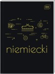 Brulion przedmiotowy w twardej oprawie A5 Interdruk 80 kartkowy w kratkę - język niemiecki
