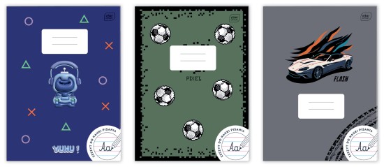 Zeszyt A4 32 kolorowa 3= do nauki pisania UV Boys 5902277314314.jpg