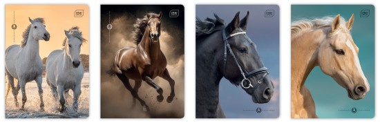 Zeszyt A5 16 # UV Wild Horses 5902277366320.jpg
