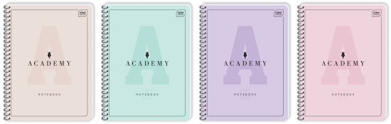 Kolozeszyt B5 100 # Academy Pastel 5902277299338.jpg