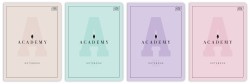 Zeszyt A5 Interdruk Academy Pastel 60 kartkowy w kratkę - różne kolory okładek