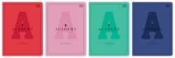 Zeszyt A5 Interdruk Academy Hybrid 32 kartkowy w szerokie linie - różne kolory okładek