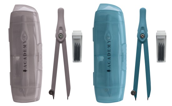 Cyrkiel z rysikami w etui Academy 5902277367655.jpg