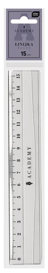 Linijka plastikowa 15 cm Academy 5902277345998.jpg