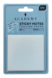 Notes samoprzylepny Interdruk Academy 75 x 75 mm 50 kartek - TRANSPARENTNY