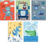 Zeszyt A5 TOP 2000 Boy's Card 32-kartkowy w wąskie kolorowe linie - różne wzory okładek