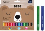 Pisaki (flamastry) Jumbo Interdruk BEBE Friends - 12 kolorów