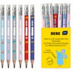 Ołówek do nauki pisania Interdruk BEBE Kids z gumką HB - różne wzory