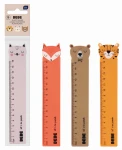 Linijka plastikowa kolorowa Interdruk BEBE Friends - 15 cm - różne wzory