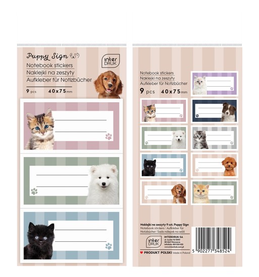 Naklejki na zeszyt Puppy Sign 5902277348524 FL.jpg