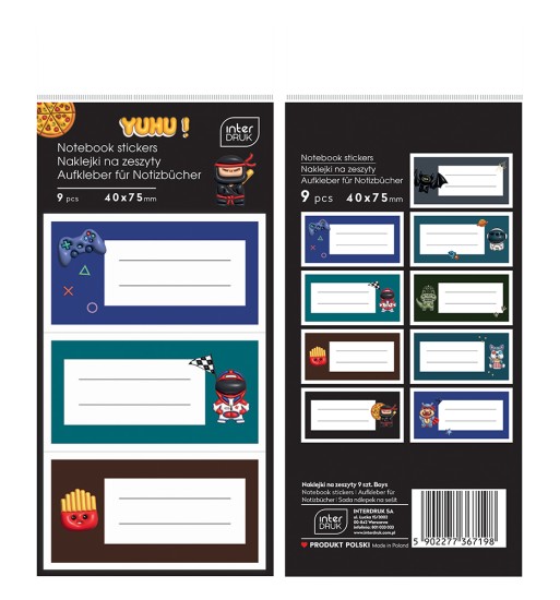 Naklejki na zeszyt Yuhu Boys 5902277367198 FL.jpg