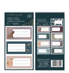Naklejki na zeszyty / książki Interdruk Satin Gold 40 x 75mm - 9 sztuk
