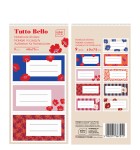 Naklejki na zeszyty / książki Interdruk Tutto Bello 40 x 75mm - 9 sztuk