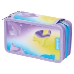 piórnik trzykomorowy herlitz z wyposażeniem little monster.webp