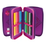 piórnik trzykomorowy herlitz z wyposażeniem różowy ombre_f1.webp