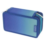 piórnik trzykomorowy herlitz z wyposażeniem niebieski ombre.webp