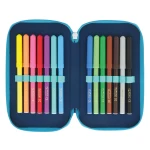 piórnik trzykomorowy herlitz z wyposażeniem niebieski ombre_f3.webp