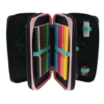 piórnik trzykomorowy herlitz z wyposażeniem fancy peacock_f.webp