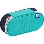 Piórnik szkolny bez wyposażenia z wewnętrzną klapką Oxford Funky - turkusowo-granatowy