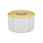 Etykiety termiczne samoprzylepne do wag 58 x 43 mm fi 40 mm - 800 sztuk - białe